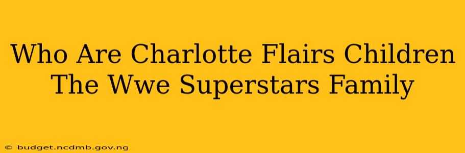 Who Are Charlotte Flairs Children The Wwe Superstars Family