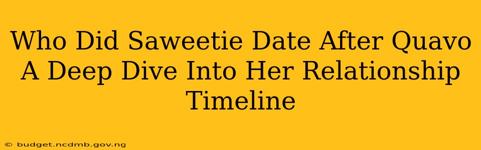Who Did Saweetie Date After Quavo A Deep Dive Into Her Relationship Timeline
