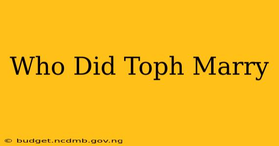 Who Did Toph Marry