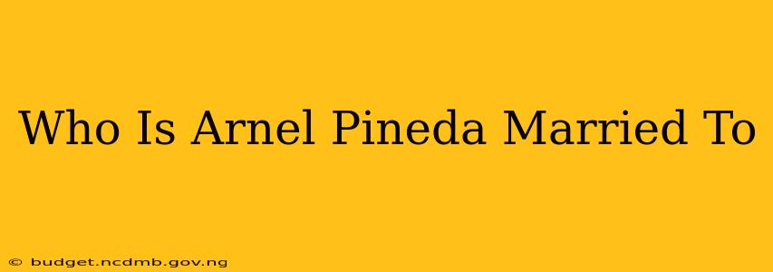 Who Is Arnel Pineda Married To