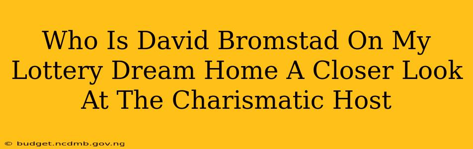 Who Is David Bromstad On My Lottery Dream Home A Closer Look At The Charismatic Host