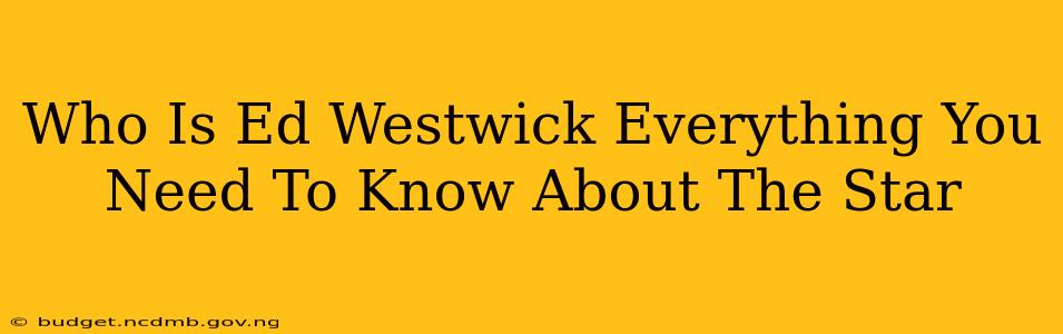 Who Is Ed Westwick Everything You Need To Know About The Star