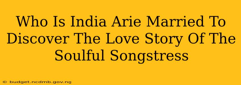 Who Is India Arie Married To Discover The Love Story Of The Soulful Songstress
