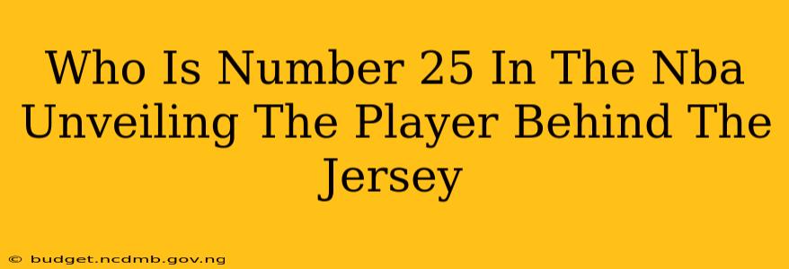 Who Is Number 25 In The Nba Unveiling The Player Behind The Jersey