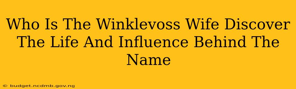 Who Is The Winklevoss Wife Discover The Life And Influence Behind The Name