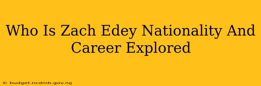Who Is Zach Edey Nationality And Career Explored