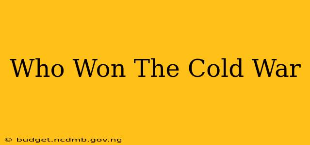 Who Won The Cold War