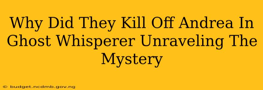 Why Did They Kill Off Andrea In Ghost Whisperer Unraveling The Mystery