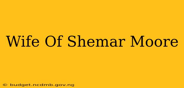 Wife Of Shemar Moore