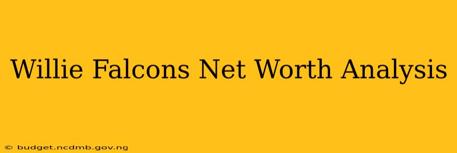 Willie Falcons Net Worth Analysis