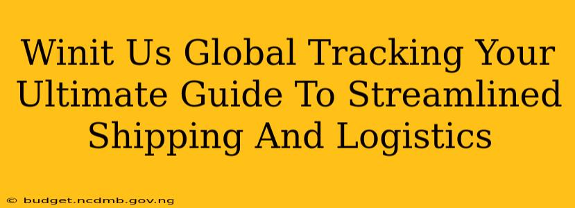 Winit Us Global Tracking Your Ultimate Guide To Streamlined Shipping And Logistics