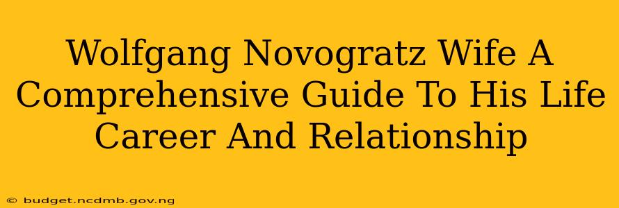 Wolfgang Novogratz Wife A Comprehensive Guide To His Life Career And Relationship
