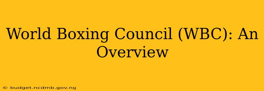 World Boxing Council (WBC): An Overview