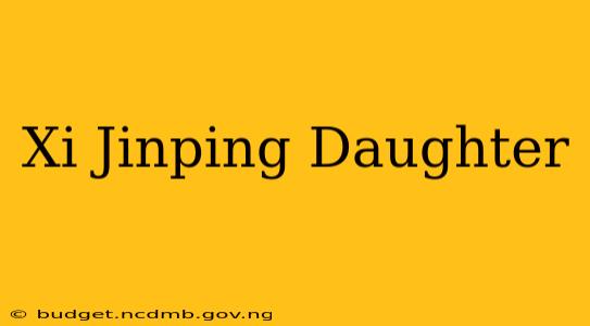 Xi Jinping Daughter