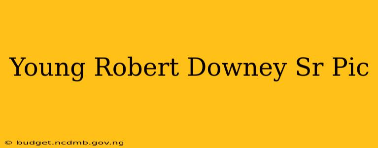 Young Robert Downey Sr Pic