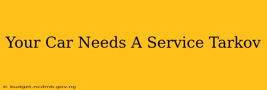 Your Car Needs A Service Tarkov