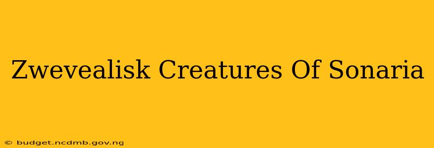 Zwevealisk Creatures Of Sonaria